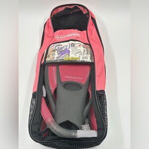 U.S. Divers Pink and Black Snorkel Set Women’s Size 8-11